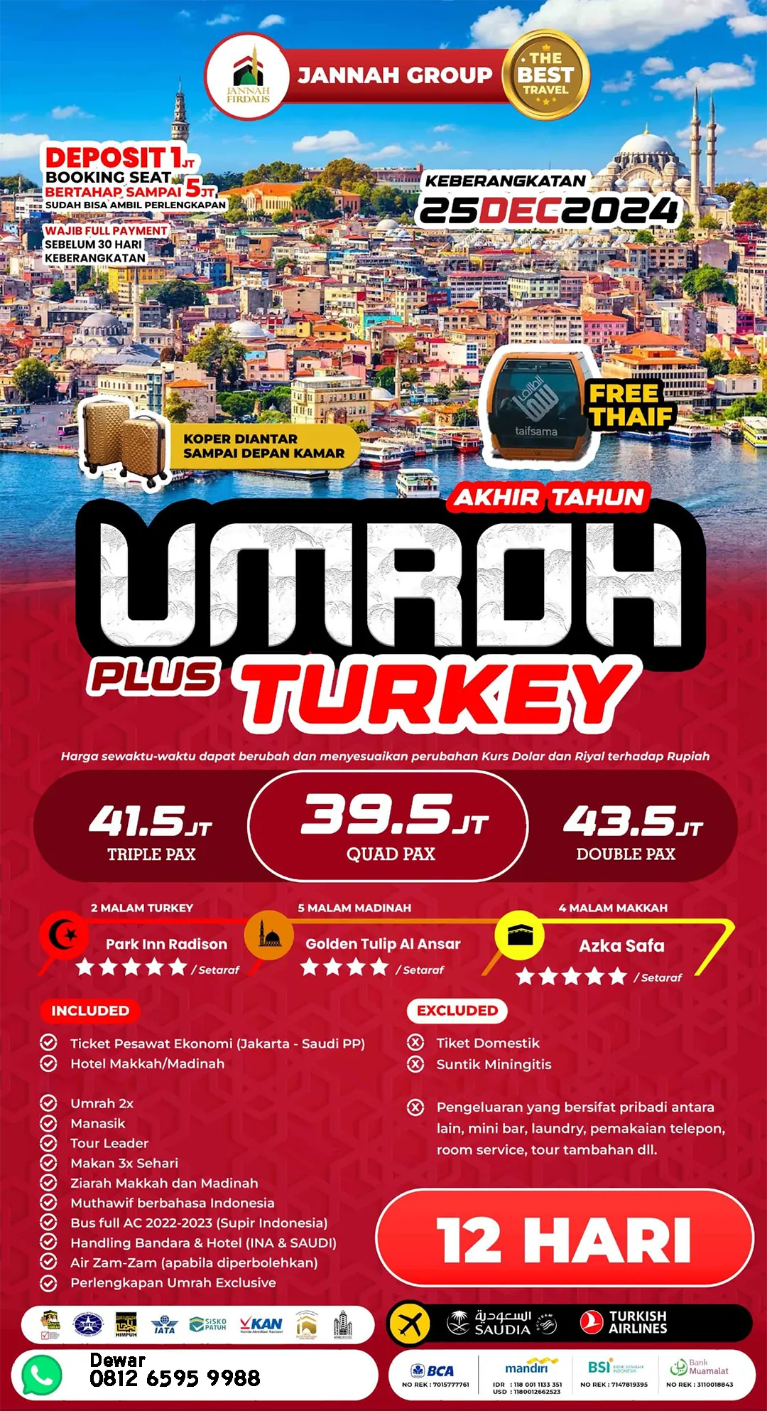 umroh plus turki desember